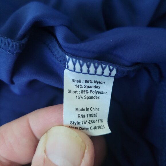 NEW CABANA LIFE Sport Navy Scallop Skort 15" - Picture 9 of 9